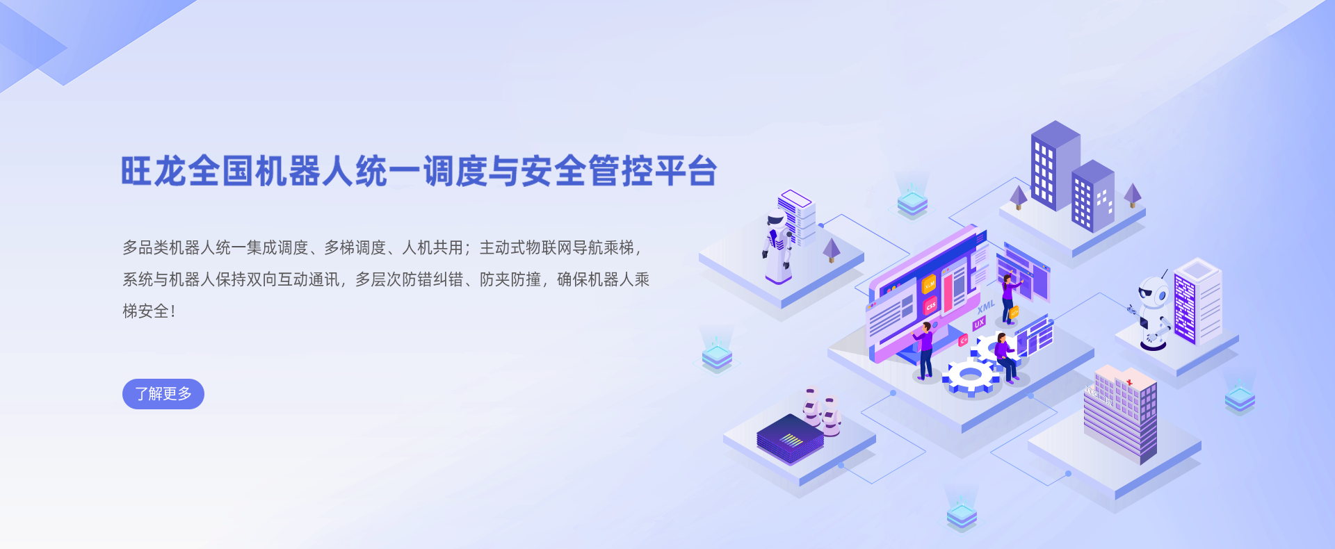 旺龙智能 - 梯控-机器人乘梯-电梯控制系统-无接触智能乘梯-人脸识别乘梯-语音乘梯-人机智慧通行-电梯刷卡系统
